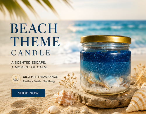 Beach Theme Candle