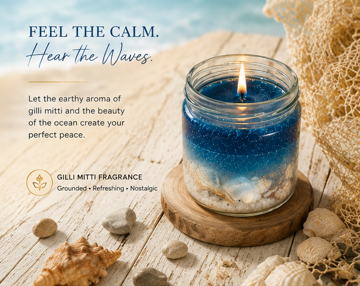 Beach Theme Candle