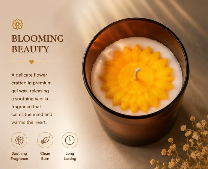 Flower Cup Candle