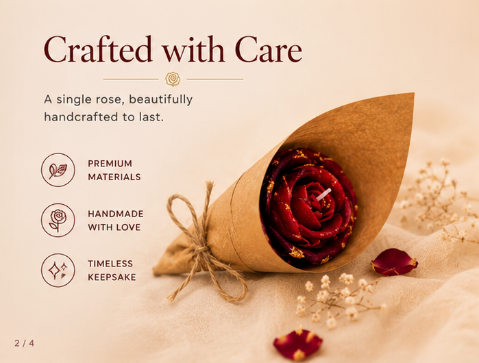 Rose Bouquet Candle