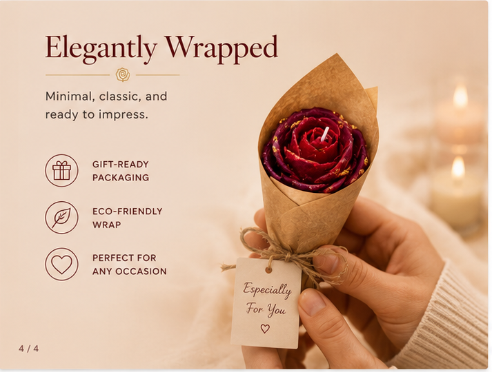 Rose Bouquet Candle
